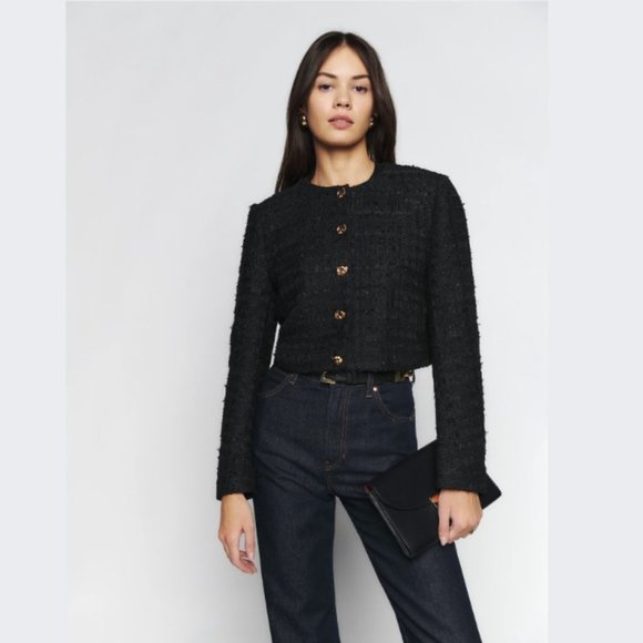 Reformation Trista Jacket + Black - Picture 5 of 15